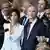 (L-R) Lauren Sanchez, Amazon founder Jeff Bezos, Google CEO Sundar Pichai and Tesla and SpaceX CEO Elon Musk attend the inauguration ceremony before Donald Trump is sworn in as the 47th US President in the US Capitol Rotunda in Washington, DC, on January 20, 2025