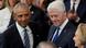 ABD'nin eski Demokrat partili başkanları Barack Obama ve Bill Clinton yan yana duruyor. ABD'nin eski Demokrat partili başkanları Barack Obama ve Bill Clinton yan yana duruyor.