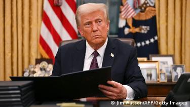 Donald Trump en el despacho oval.