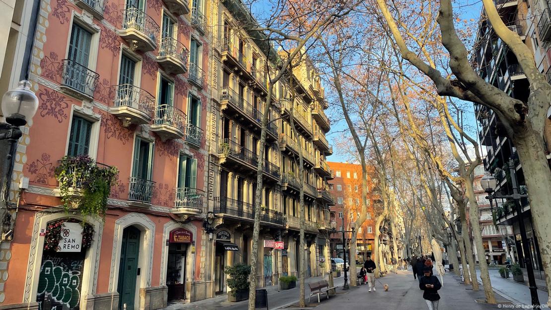 Una calle en Barcelona.