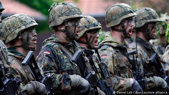 Bundeswehr soldiers in combat gear