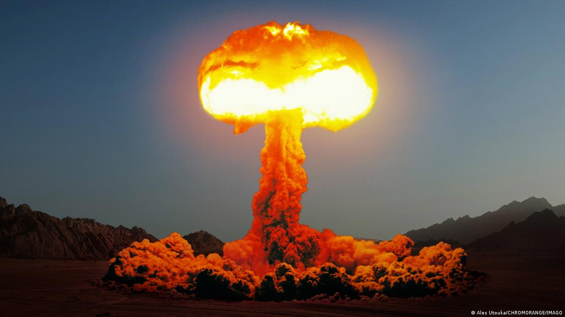 Cogumelo de uma explosão atômica