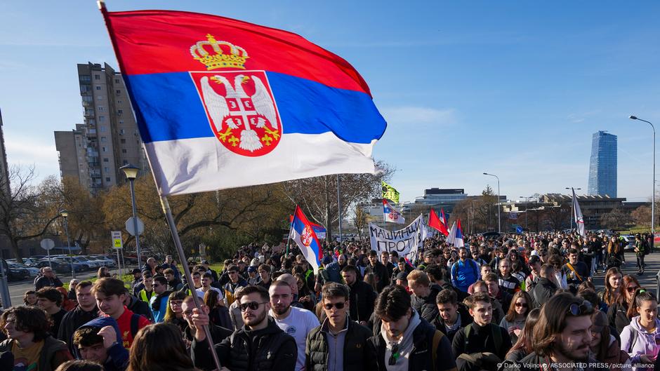 Beogradski studenti na putu ka Novom Sadu, 20. januar 2025.