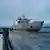The 'Silver Dania' seen at an icy Norwegian port