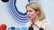 La alta representante de la Unión Europea para Asuntos Exteriores y Política de Seguridad, Kaja Kallas, habla con la prensa.