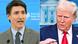 A side-by-side photo of Canadian Prime Minister Justin Trudeau and US President Donald Trump A side-by-side photo of Canadian Prime Minister Justin Trudeau and US President Donald Trump