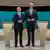 Políticos alemães Olaf Scholz e Friedrich Merz