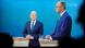 Olaf Scholz e Friedrich Merz em debate televisivo promovido pelos canais alemães ARD e ZDF Olaf Scholz e Friedrich Merz em debate televisivo promovido pelos canais alemães ARD e ZDF