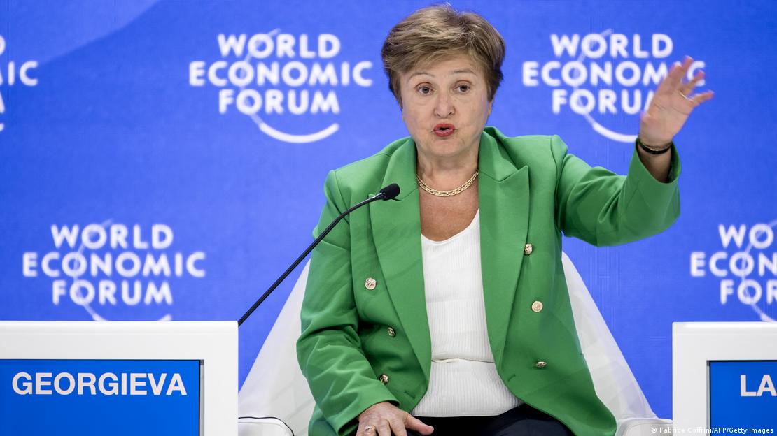 Schweiz Davos 2025 | IWF-Chefin Kristalina Georgiewa spricht beim Weltwirtschaftsforum (24.01.2025)