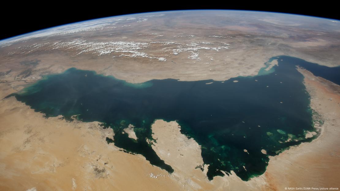 Golfo Pérsico visto do espaço Golfo Pérsico visto do espaço