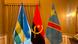 Bandeiras do Ruanda, Angola e República Democrática do Congo (RDC)