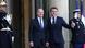 German Chancellor Scholz greeted by host Macron at Elysee German Chancellor Scholz greeted by host Macron at Elysee