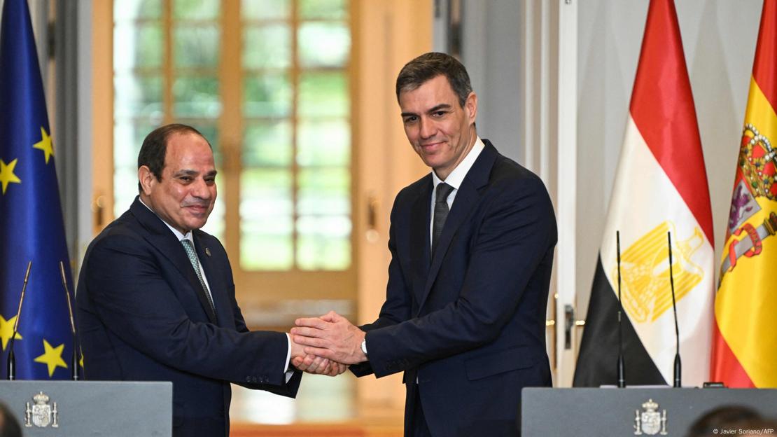 Al Sisi se reunió con Sánchez en Madrid.