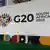 Johannesburgo, Sudáfrica: valla de la cumbre del G20 de 2025.