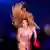 La cantante colombiana Shakira actúa durante su primer concierto en Colombia de su gira mundial "Las Mujeres ya no Lloran", en el Estadio Metropolitano de Barranquilla. (20.02.2025)