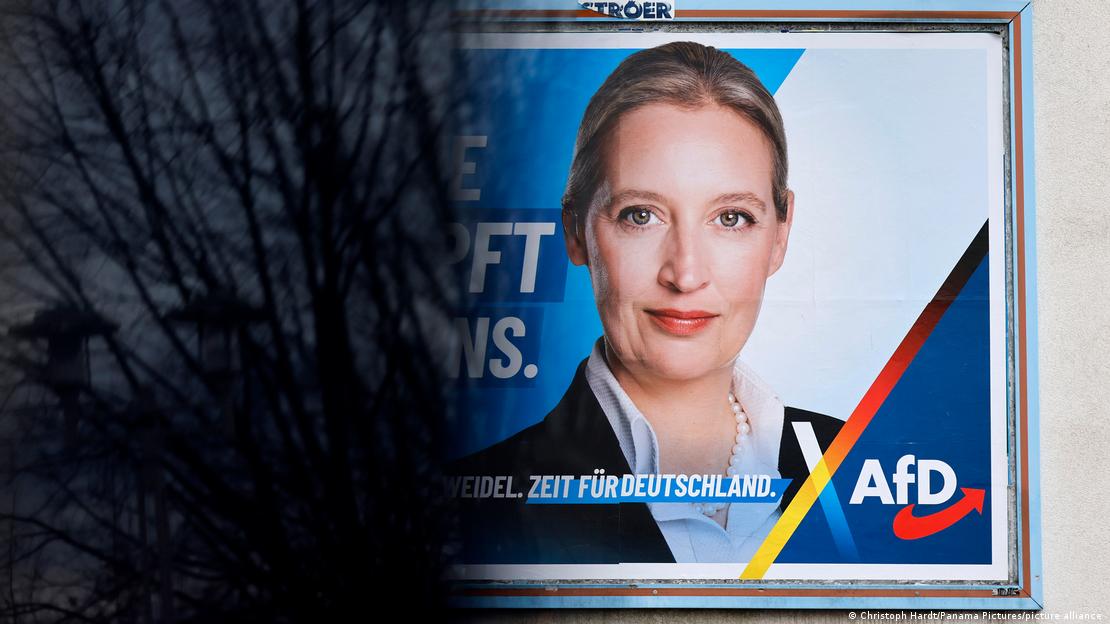 Cartaz eleitoral de Alice Weidel