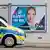 Bundestagswahl 2025 | Wahlplakate von AfD und CDU in Köln | Weidel und Merz vor Polizeiwache