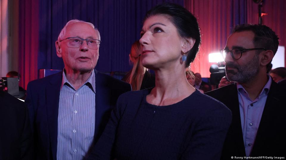 Σάρα Βάγκενκνεχτ με τον Όσκαρ Λαφοντέν