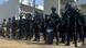 Moroccan security forces from the DGST stand outside their Central Bureau of Judicial Investigations in Sale, Morocco, Moroccan security forces from the DGST stand outside their Central Bureau of Judicial Investigations in Sale, Morocco,