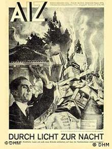 Naslovnica Johna Heartfielda na temu nacističkog paljenja knjiga