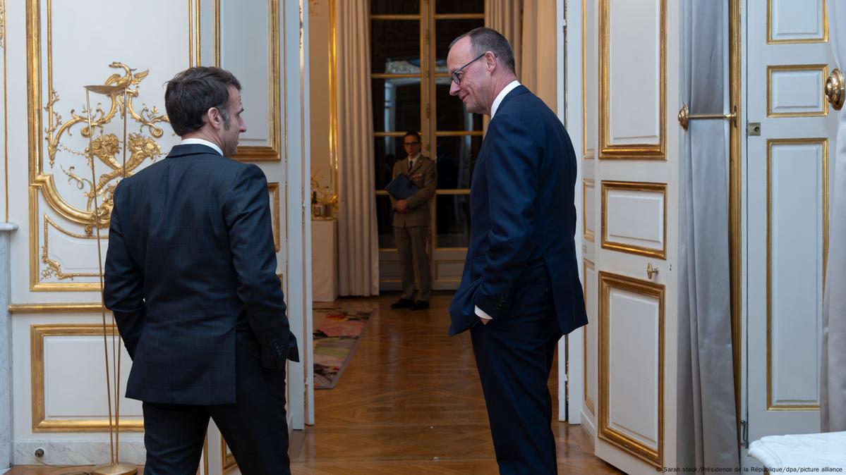 Chancellor Friedrich Merz meeting with French President Emmanuel Macron, highlighting the Franco-German axis. (dw.com)