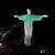 A picture of Pope Francis projected on the Christ the Redeemer statue in Rio de Janeiro on February 27, 2025