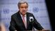 António Guterres, secretario general de la ONU, durante una conferencia de prensa.