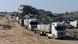 Trucks carrying aid move, amid a ceasefire between Israel and Hamas, in Rafah in the southern Gaza Strip, February 13, 2025
Trucks carrying aid move, amid a ceasefire between Israel and Hamas, in Rafah in the southern Gaza Strip, February 13, 2025