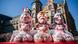 Nackte Pappmaché-Figuren zeigen Xi Jinping, Donald Trump und Wladimir Putin vor dem Düsseldorfer Rathaus. Auf ihren überdimensionalen Hoden stehen die Schriftzüge "Make China great again", "Make America great again" und "Make Russia great again". Nackte Pappmaché-Figuren zeigen Xi Jinping, Donald Trump und Wladimir Putin vor dem Düsseldorfer Rathaus. Auf ihren überdimensionalen Hoden stehen die Schriftzüge "Make China great again", "Make America great again" und "Make Russia great again".