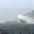 A collision between two cargo ships in the North Sea