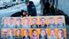 Cartel con numerosos candidatos a las elecciones. Cartel con numerosos candidatos a las elecciones.