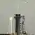 Widve view of the SpaceX Falcon 9 rocket before launch