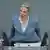 AFD party co-leader Alice Weidel speaks in German parliament in March, 2025