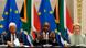 South Africa's President Cyril Ramaphosa (center) with European Union Council President Antonio Costa (left) and European Commission President Ursula von der Leyen at the EU-South Africa summit in Cape Town, South Africa South Africa's President Cyril Ramaphosa (center) with European Union Council President Antonio Costa (left) and European Commission President Ursula von der Leyen at the EU-South Africa summit in Cape Town, South Africa