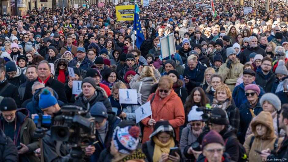 Protest u Budimpešti 12. marta 2025.