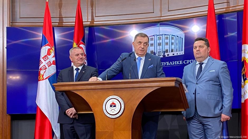 Milorad Dodik, Radovan Višković and Nenad Stevandić, 12.3. 2025. u Banjaluci