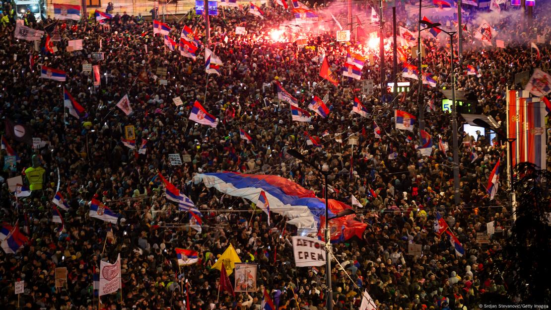 Protestat në Serbi