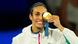 Imane Khelif of Algeria celebrates with her gold medal after winning in the Women's 66kg final at the Paris Olympics on 9 August 2024. Imane Khelif of Algeria celebrates with her gold medal after winning in the Women's 66kg final at the Paris Olympics on 9 August 2024.