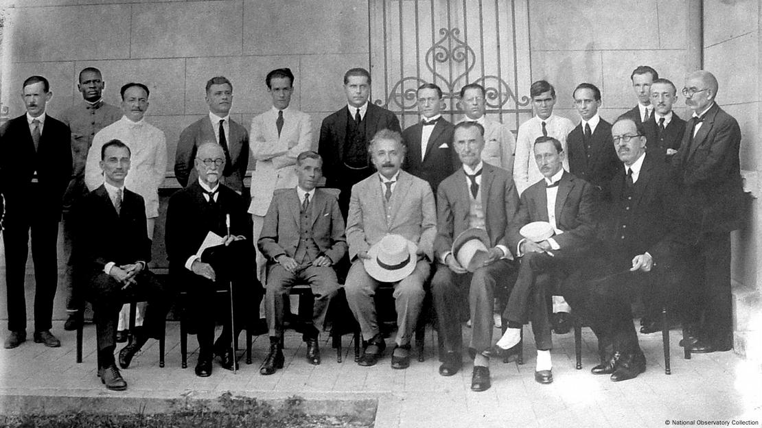 Albert Einstein em visita ao Observatório Nacional em maio de 1925