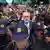 South Africa's expelled ambassador to the United States Ebrahim Rasool is greeted upon his arrival at Cape Town International Airport