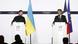 Ukrainian President Volodymyr Zelenskyy at a press conference with French president Emmanuel Macron Ukrainian President Volodymyr Zelenskyy at a press conference with French president Emmanuel Macron
