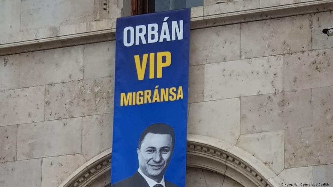 Транспарент за Никола Груевски во Унгарија, 19.11.2018 Транспарент за Никола Груевски во Унгарија, 19.11.2018