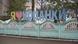 A fence and a large painted sign (in Cyrillic) reading 'I heart Kopanki' A fence and a large painted sign (in Cyrillic) reading 'I heart Kopanki'