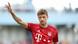 Thomas Müller waves during a match Thomas Müller waves during a match