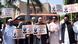 People from the Muslim community in Delhi hold placards in support of the Waqf bill on April 2, 2025 People from the Muslim community in Delhi hold placards in support of the Waqf bill on April 2, 2025