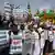 A protest in Kolkata against the waqf bill on April 3, 2025
