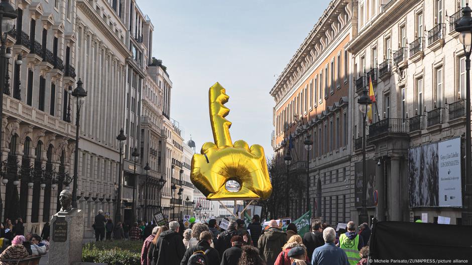 Španci u Madridu demonstriraju za pravo na stanovanje.