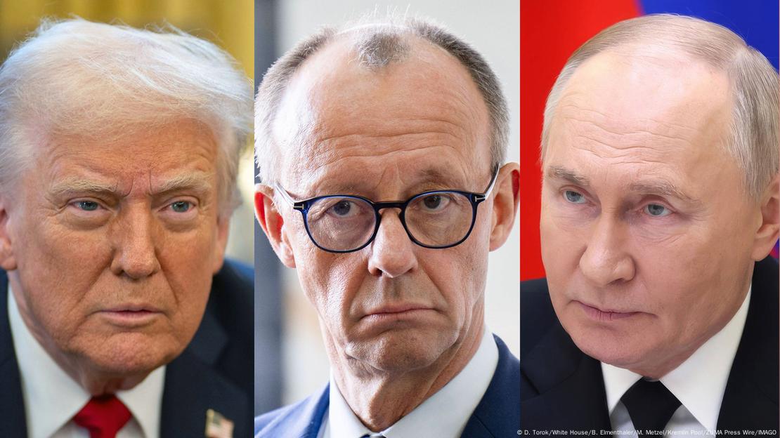 Kombinacija fotografija: Trump, Merz i Putin Kombinacija fotografija: Trump, Merz i Putin