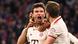 Thomas Müller celebra el gol con sus compañeros del Bayern Múnich en el partido de Champions League contra el Inter de Milán. Thomas Müller celebra el gol con sus compañeros del Bayern Múnich en el partido de Champions League contra el Inter de Milán.