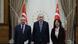 Sırrı Süreyya Önder, Recep Tayyip Erdoğan ve Pervin Buldan. Sırrı Süreyya Önder, Recep Tayyip Erdoğan ve Pervin Buldan.